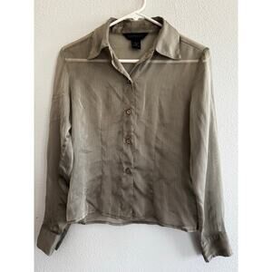 Vintage Express Silk Collared Button Down Size S